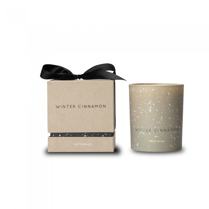 Candle winter cinnamon